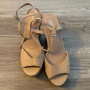 Charming Charlie Beige Open-Toe Sandals